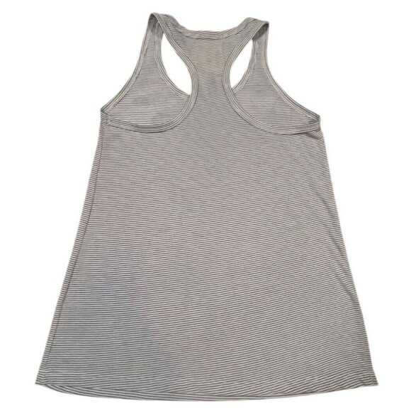 Athletic Works Women's Blue Striped Scoop Neck Racerback T-Shirt SIZE-SMALL - Picture 3 of 3